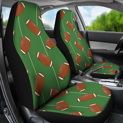 American Football On Field Themed Universal Fit Car Seat Covers