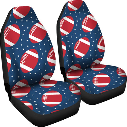 American Football Star Design Pattern Universal Fit Car Seat Covers