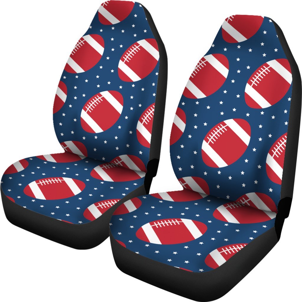 American Football Star Design Pattern Universal Fit Car Seat Covers