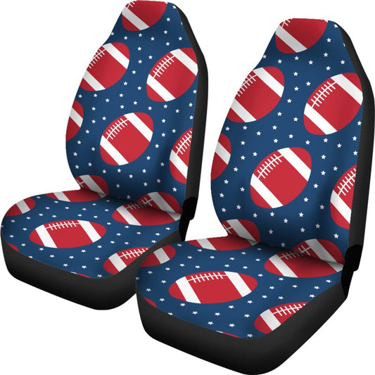 American Football Star Design Pattern Universal Fit Car Seat Covers