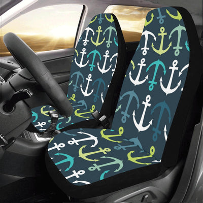 Anchor Pattern Print Design 03 Car Seat Covers (Set of 2)-JORJUNE.COM