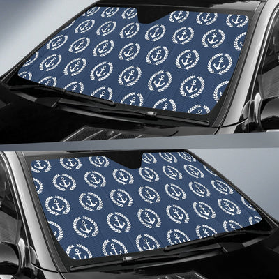 Anchor Pattern Print Design 04 Car Sun Shade-JORJUNE.COM