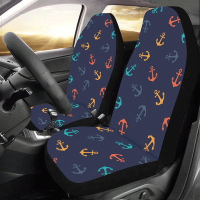 Anchor Pattern Print Design 05 Car Seat Covers (Set of 2)-JORJUNE.COM