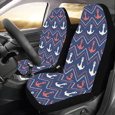 Anchor Pattern Print Design 07 Car Seat Covers (Set of 2)-JORJUNE.COM