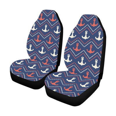 Anchor Pattern Print Design 07 Car Seat Covers (Set of 2)-JORJUNE.COM