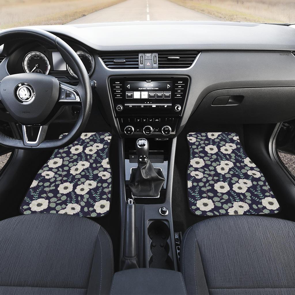 Anemone Pattern Print Design AM01 Car Floor Mats-JorJune
