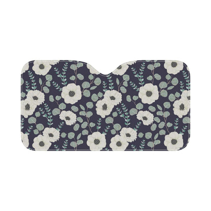 Anemone Pattern Print Design AM01 Car Sun Shade-JorJune