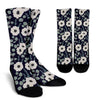 Anemone Pattern Print Design AM01 Crew Crew Socks-JORJUNE.COM