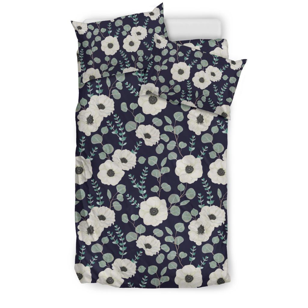 Anemone Pattern Print Design AM01 Duvet Cover Bedding Set-JORJUNE.COM