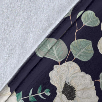 Anemone Pattern Print Design AM01 Fleece Blankete