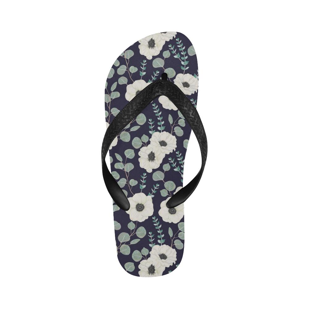 Anemone Pattern Print Design AM01 Flip Flops-JorJune