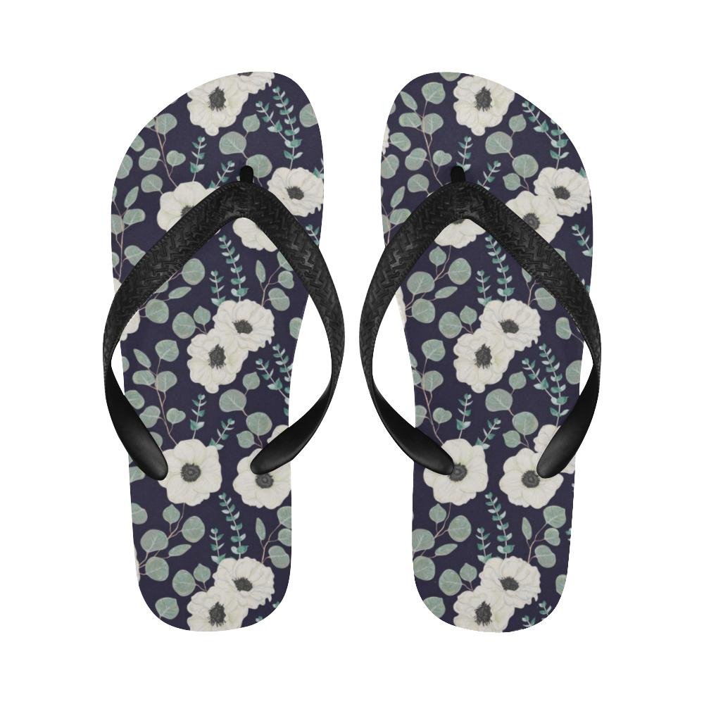 Anemone Pattern Print Design AM01 Flip Flops-JorJune
