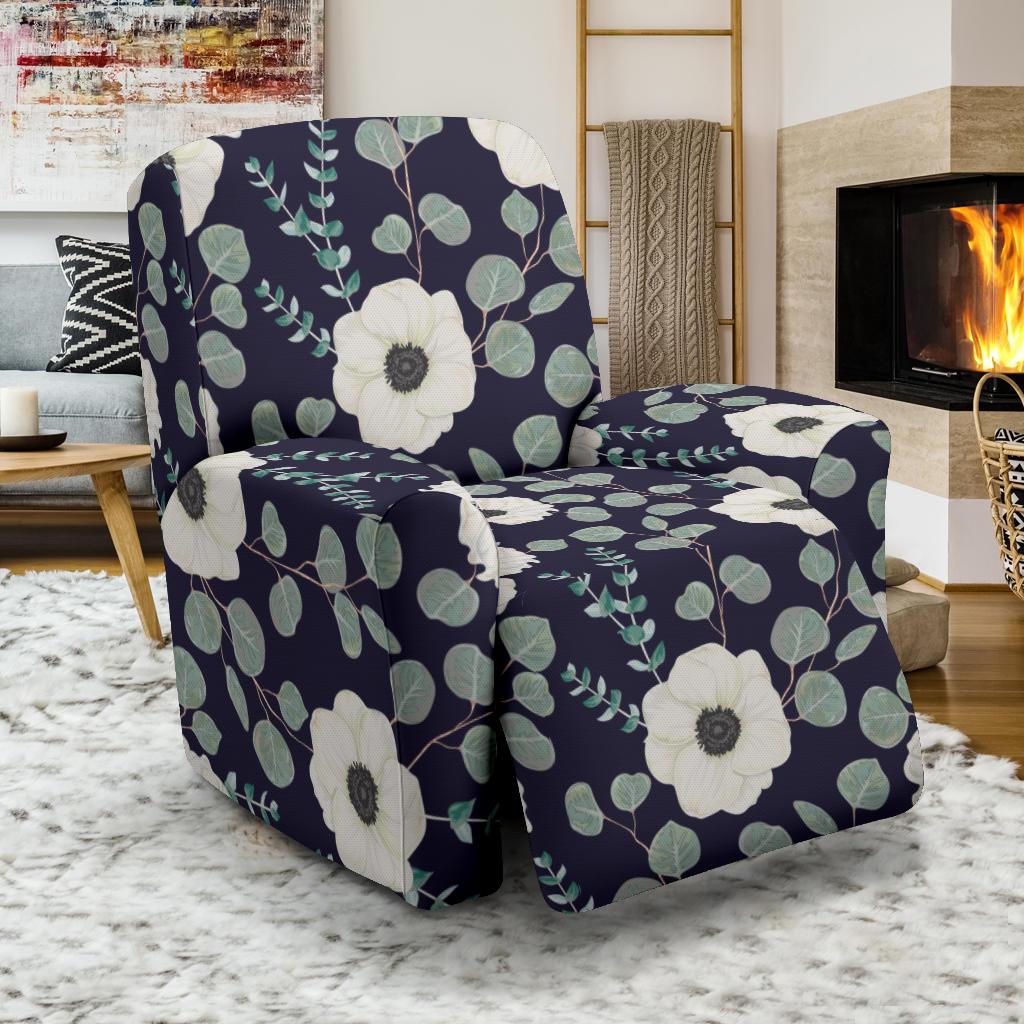 Anemone Pattern Print Design AM01 Recliner Slipcover-JORJUNE.COM