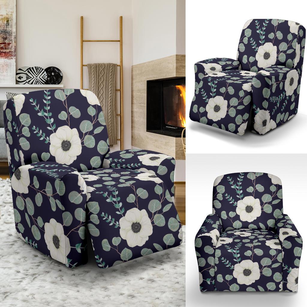 Anemone Pattern Print Design AM01 Recliner Slipcover-JORJUNE.COM