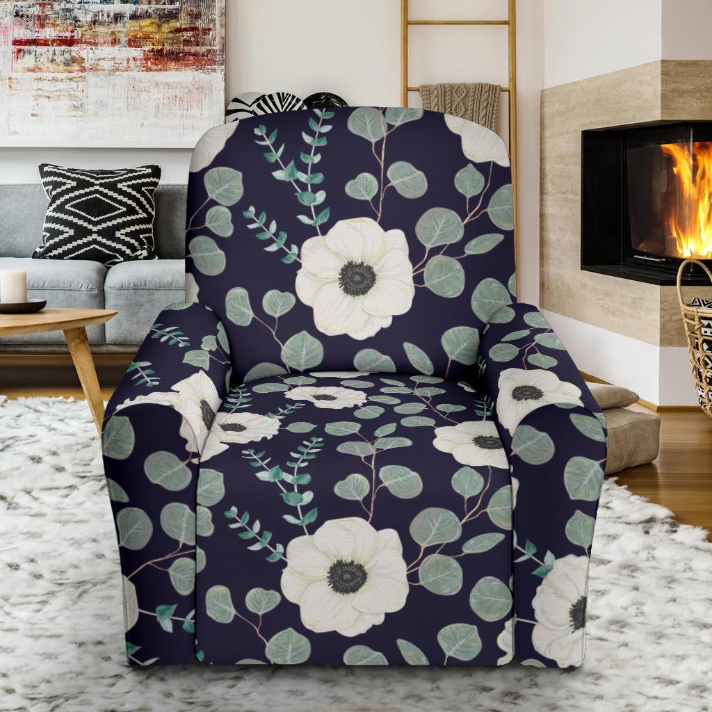Anemone Pattern Print Design AM01 Recliner Slipcover-JORJUNE.COM