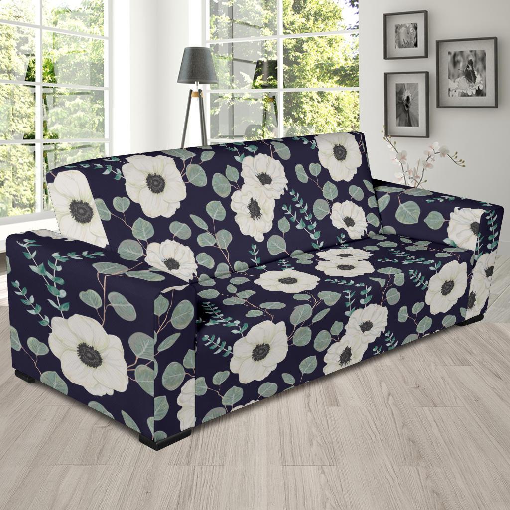 Anemone Pattern Print Design AM01 Sofa Slipcover-JORJUNE.COM