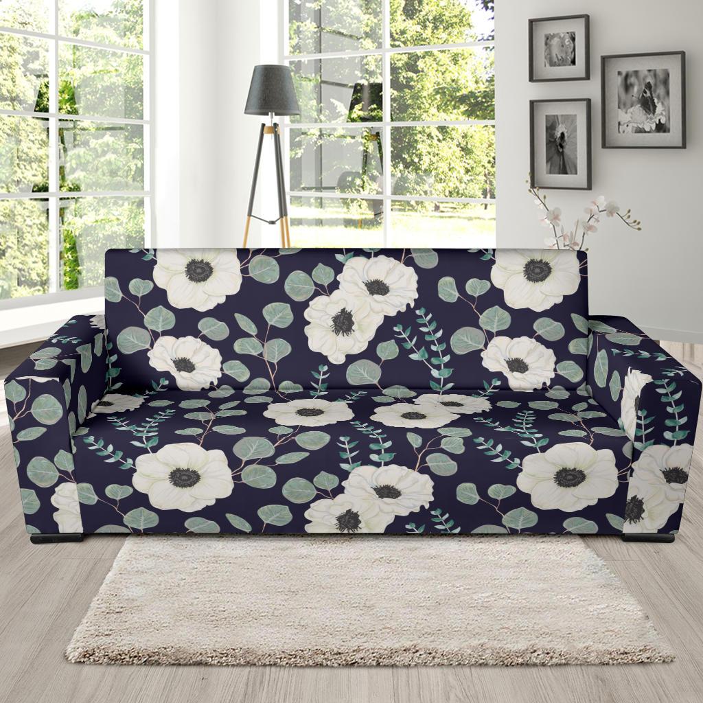 Anemone Pattern Print Design AM01 Sofa Slipcover-JORJUNE.COM