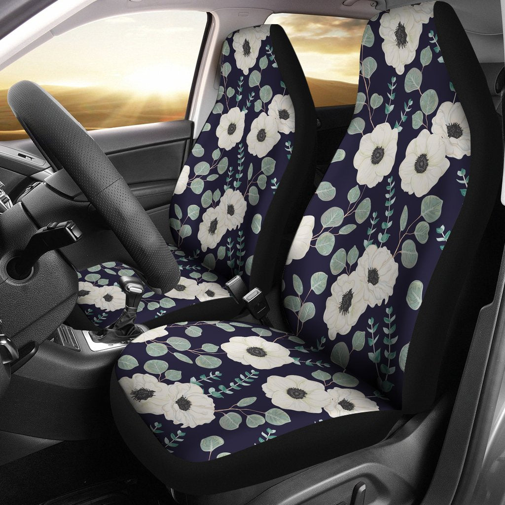 Anemone Pattern Print Design AM01 Universal Fit Car Seat Covers