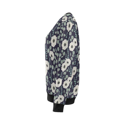 Anemone Pattern Print Design AM01 Women Long Sleeve Sweatshirt-JorJune