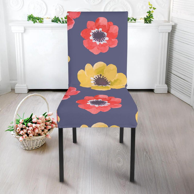 Anemone Pattern Print Design AM010 Dining Chair Slipcover-JORJUNE.COM