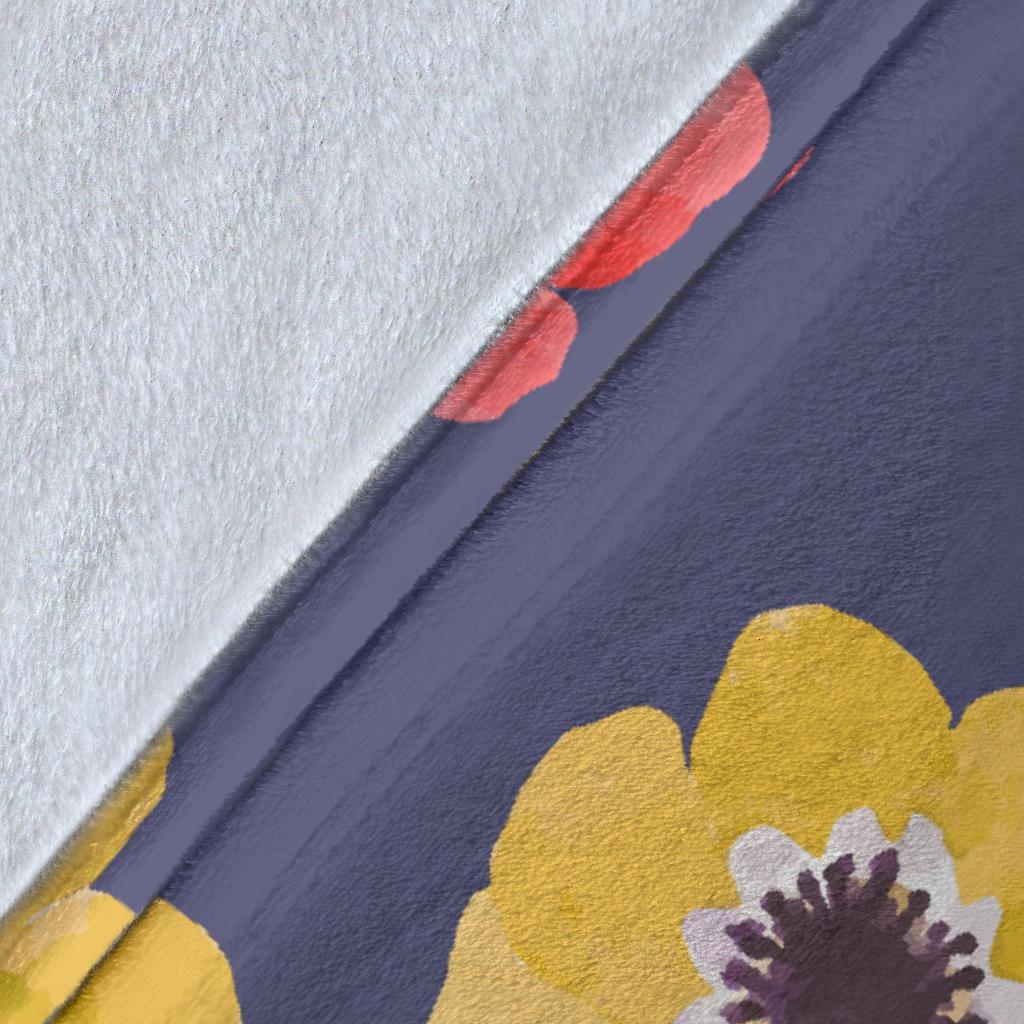 Anemone Pattern Print Design AM010 Fleece Blankete