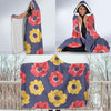 Anemone Pattern Print Design AM010 Hooded Blanket-JORJUNE.COM