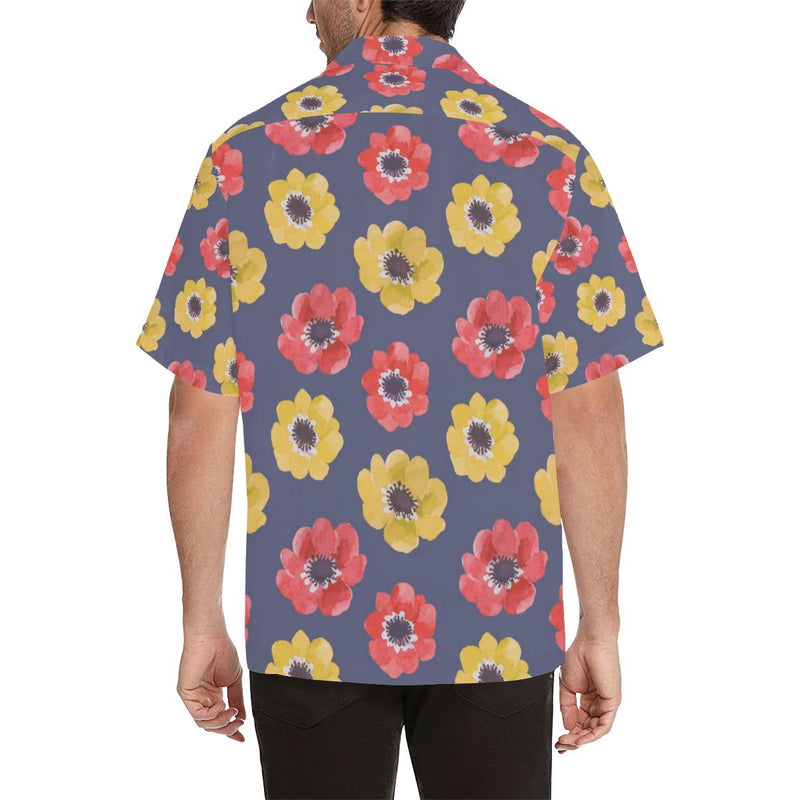Anemone Pattern Print Design AM010 Men Hawaiian Shirt-JorJune