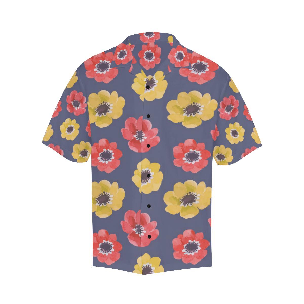 Anemone Pattern Print Design AM010 Men Hawaiian Shirt-JorJune