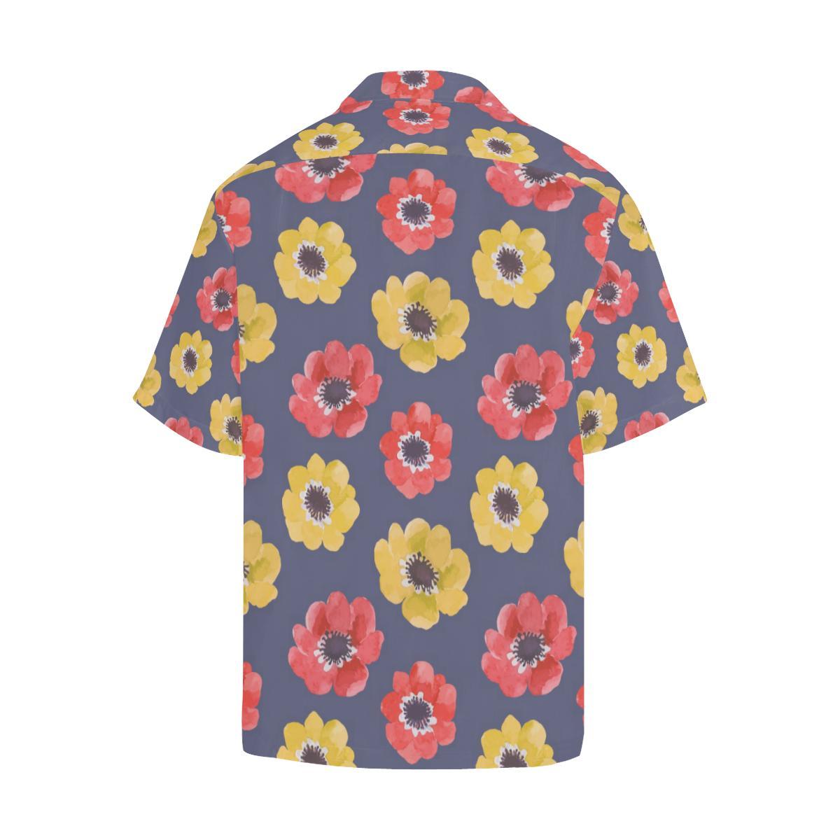 Anemone Pattern Print Design AM010 Men Hawaiian Shirt-JorJune