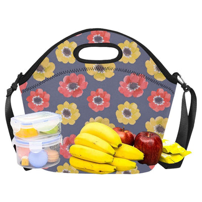 Anemone Pattern Print Design AM010 Neoprene Lunch Bag-JorJune