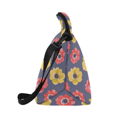 Anemone Pattern Print Design AM010 Neoprene Lunch Bag-JorJune