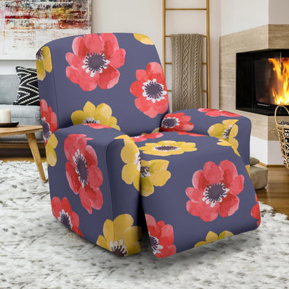 Anemone Pattern Print Design AM010 Recliner Slipcover-JORJUNE.COM