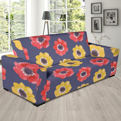 Anemone Pattern Print Design AM010 Sofa Slipcover-JORJUNE.COM