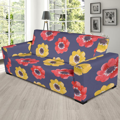 Anemone Pattern Print Design AM010 Sofa Slipcover-JORJUNE.COM
