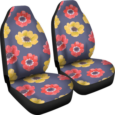 Anemone Pattern Print Design AM010 Universal Fit Car Seat Covers