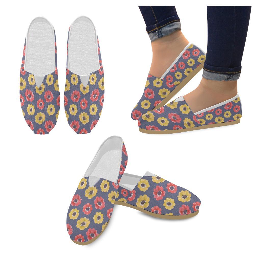 Anemone Pattern Print Design AM010 Women Casual Shoes-JorJune.com
