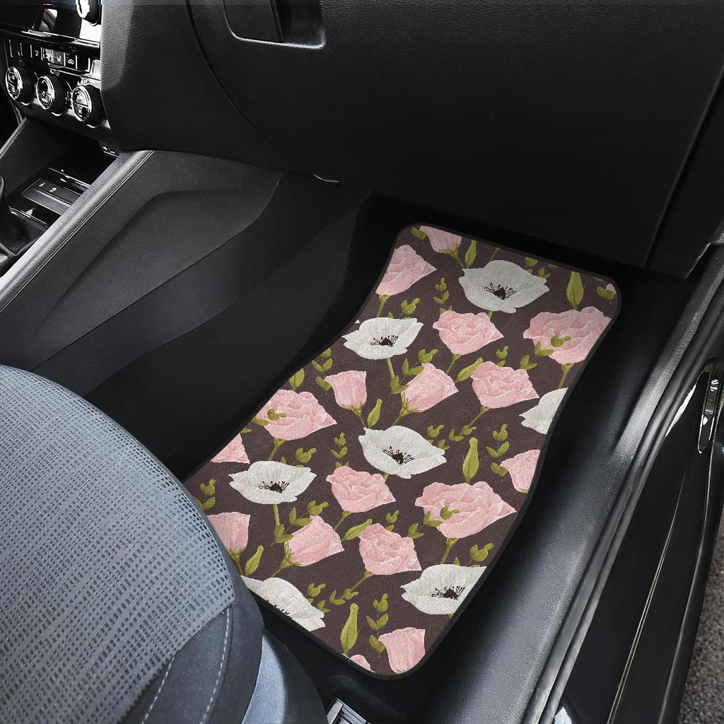 Anemone Pattern Print Design AM011 Car Floor Mats-JorJune