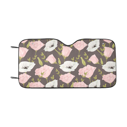Anemone Pattern Print Design AM011 Car Sun Shade-JorJune