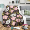 Anemone Pattern Print Design AM011 Fleece Blankete