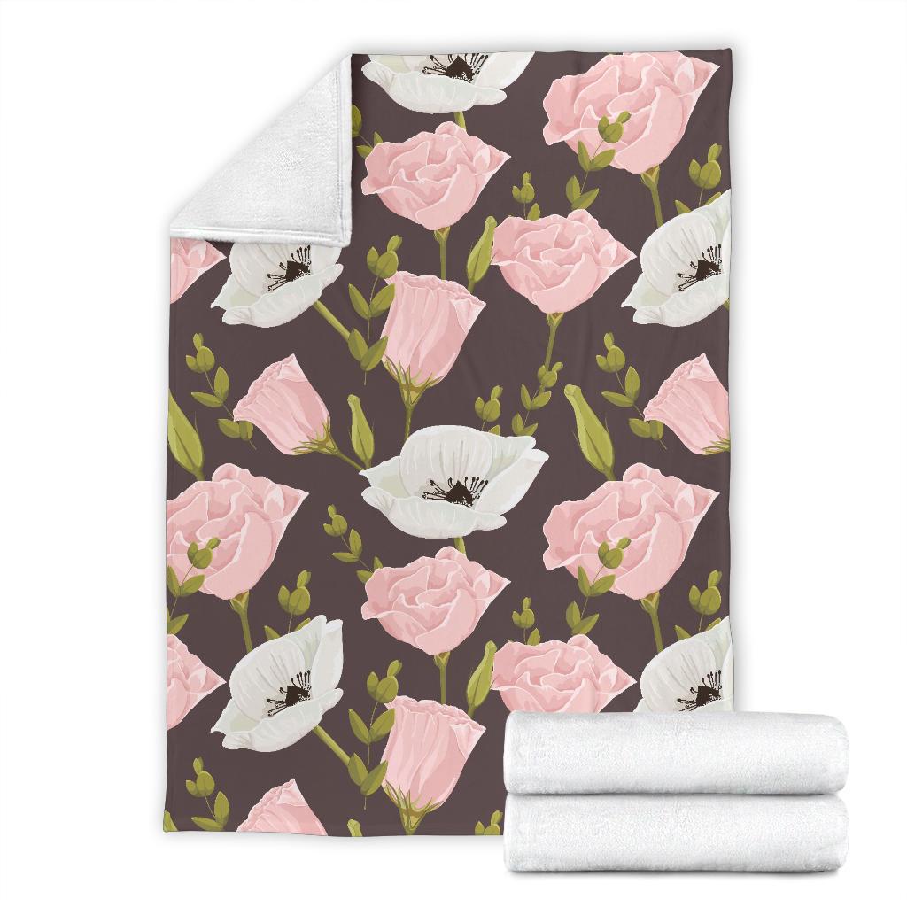 Anemone Pattern Print Design AM011 Fleece Blankete