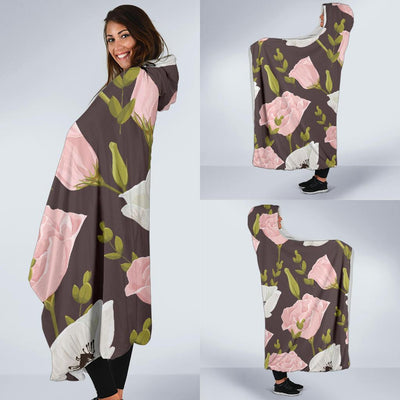Anemone Pattern Print Design AM011 Hooded Blanket-JORJUNE.COM
