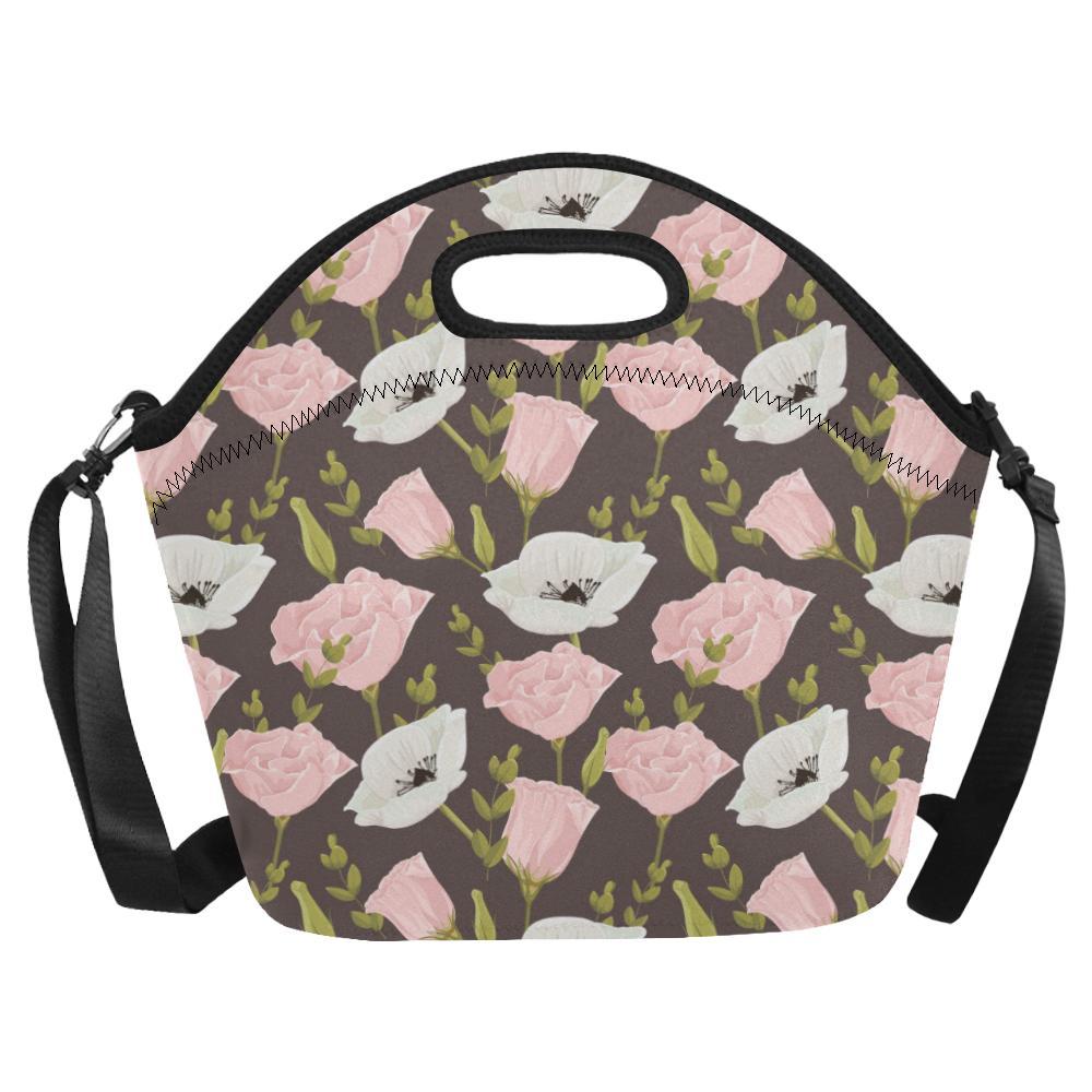Anemone Pattern Print Design AM011 Neoprene Lunch Bag-JorJune
