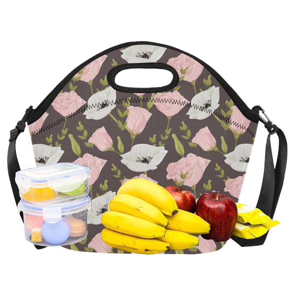 Anemone Pattern Print Design AM011 Neoprene Lunch Bag-JorJune