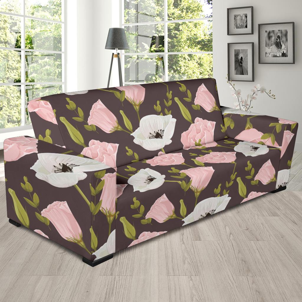 Anemone Pattern Print Design AM011 Sofa Slipcover-JORJUNE.COM