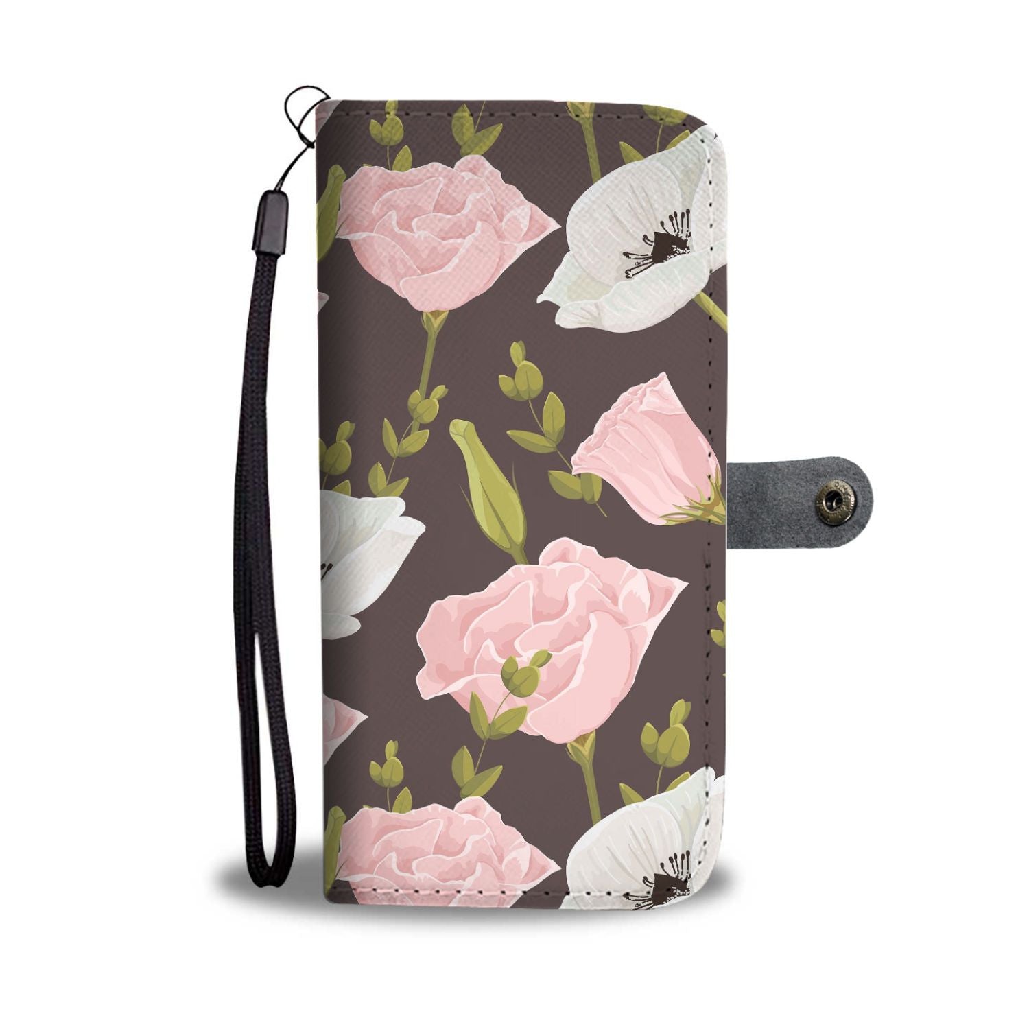 Anemone Pattern Print Design AM011 Wallet Phone Case