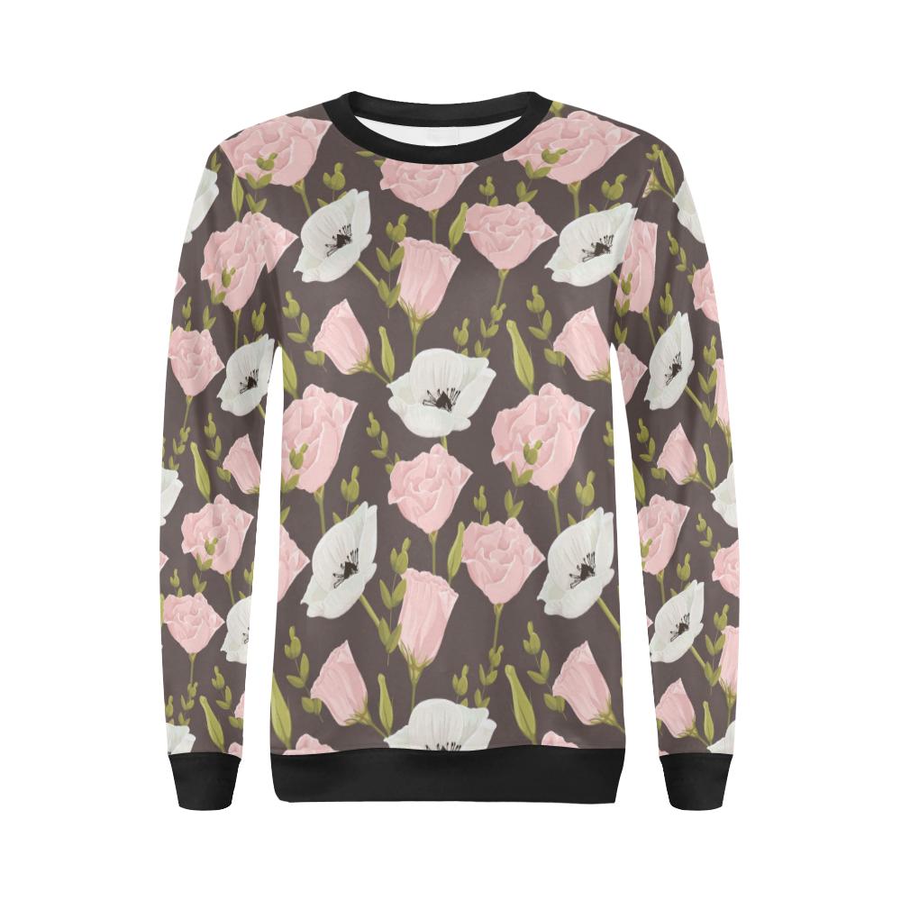 Anemone Pattern Print Design AM011 Women Long Sleeve Sweatshirt-JorJune