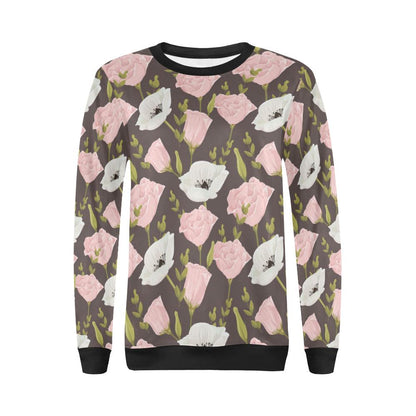Anemone Pattern Print Design AM011 Women Long Sleeve Sweatshirt-JorJune