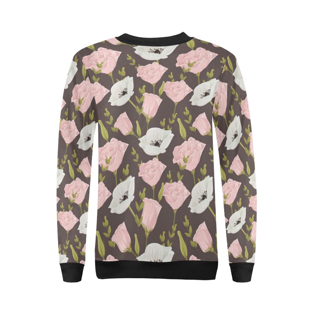 Anemone Pattern Print Design AM011 Women Long Sleeve Sweatshirt-JorJune