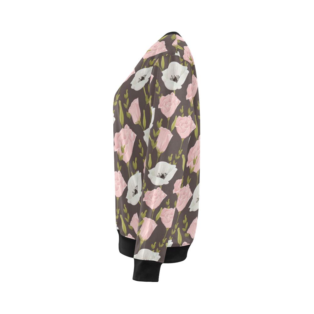 Anemone Pattern Print Design AM011 Women Long Sleeve Sweatshirt-JorJune