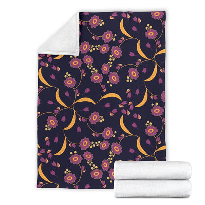 Anemone Pattern Print Design AM012 Fleece Blankete
